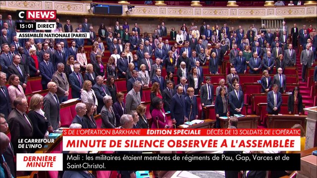 L'Assemblée nationale et le Sénat rendent hommage aux 13 soldats décédés au Mali