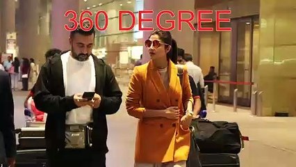 Shilpa Shetty and Raj Kundra look so in much in love holding hands at the airport