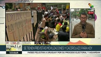 Continúan movilizaciones en Colombia contra gobierno de Iván Duque