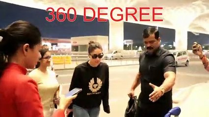 Kareena Kapoor in black sweat shirt spotted at airport