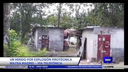 Un herido por explosión pirotécnica - Nex Noticias