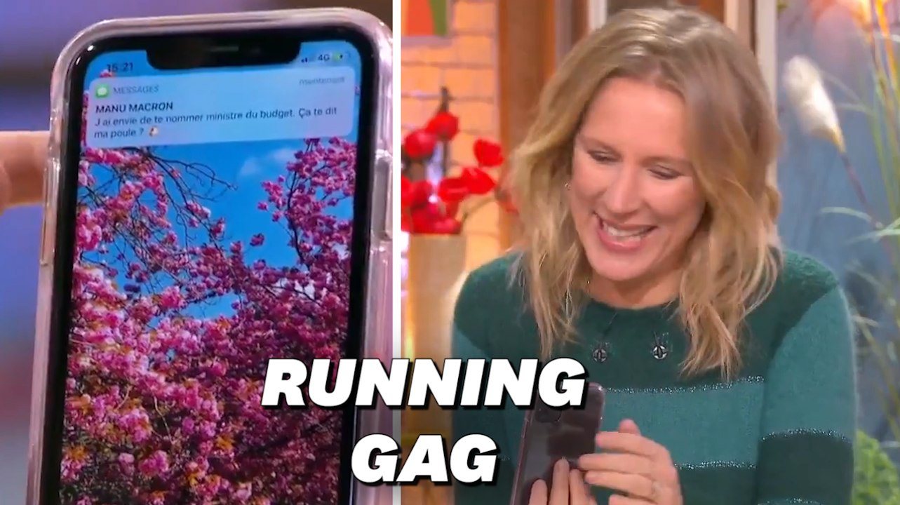 Agathe Lecaron des "Maternelles" a encore reçu un sms en direct