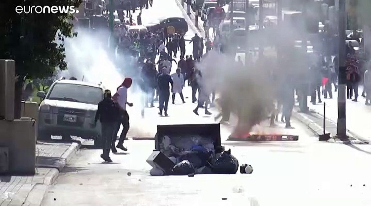 شاهد: تظاهرات فلسطينية احتجاجا على الموقف الأمريكي ازاء المستوطنات الإسرائيلية