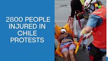 2800 People Injured In Chile Protests