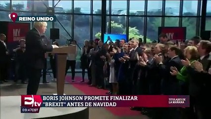 Boris Johnson promete Brexit para Navidad