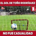 El gol de Toño Rodríguez no fue casualidad