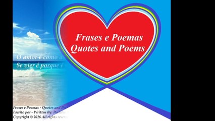 O amor é como as ondas do oceano [Frases e Poemas]
