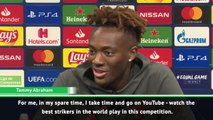 Abraham watches best strikers on YouTube to steal ideas