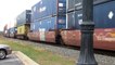 CSX container train going through Berea, Ohio (11/22/2019)