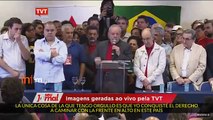 Así llora a moco tendido Lula da Silva: 