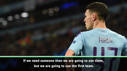 Guardiola will not consider playing youngsters in "prestigious" Champions League