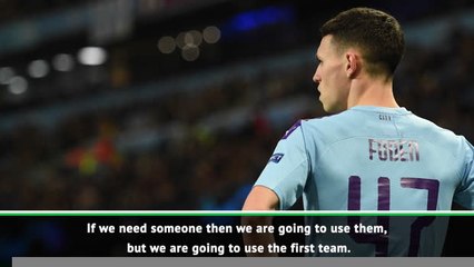 Guardiola will not consider playing youngsters in "prestigious" Champions League