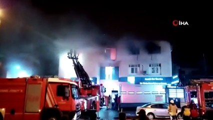 Güngören'de 2 katlı bir tekstil atölyesinde yangın