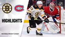 NHL Highlights | Bruins @ Canadiens 11/26/19