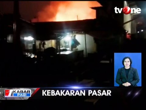 26 Kios Pasar Guntur Ciawitali Garut Ludes Terbakar