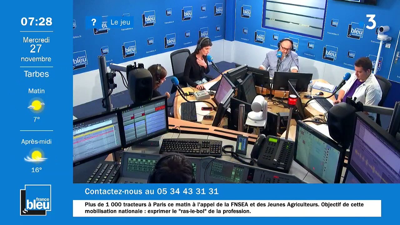 La matinale de France Bleu Occitanie - Emission du mercredi 27 novembre 2019