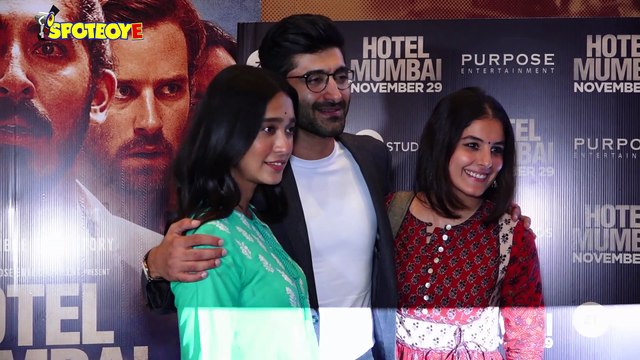 Vivek Oberoi, Raveena Tandon, Kim Sharma & others at a screening of Hotel Mumbai