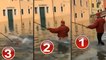 Tourist selfie during Venice floods Video goes viral | வெள்ளத்தில் செல்ஃபி எடுக்கும் சுற்றுலா பயணி