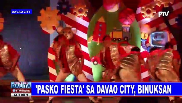'Pasko Fiesta' sa Davao City, binuksan