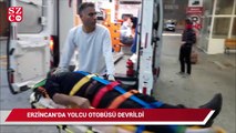 Erzincan’da yolcu otobüsü devrildi: 8 yaralı