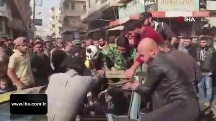 Afrin saldırısı güvenlik kamerasında