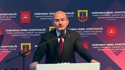 Soylu: "Gerek sınırlarımızın hemen dışında gerek yurt içinde topyekün bir terörle mücadele...