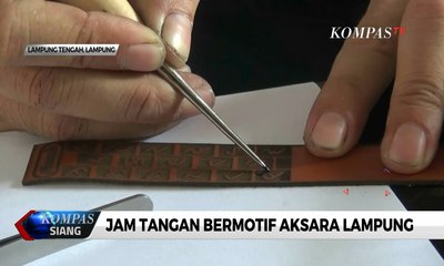 Unik! Jam Tangan Bermotif Aksara Lampung
