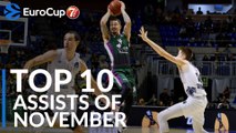 7DAYS EuroCup, Top 10 Assists of November!