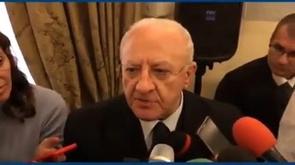 Concorsone in Regione Campania, De Luca- Ritardi vergognosi (26.11.19)