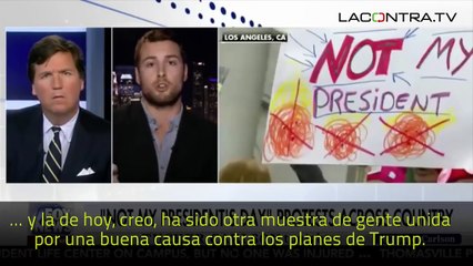 Periodista de derechas deja en evidencia a activista gay anti Trump