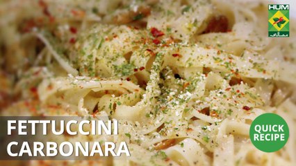 Fettuccine Carbonara | Quick Recipe | Masala TV