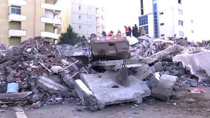 Türkiye'den Arnavutluk'a gelen arama kurtarma ekipleri çalışmalarını sürdürüyor (2) - DIRAÇ