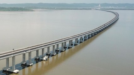 [기업] 대림산업, '브루나이 최대 규모' 템부롱 대교 준공 / YTN