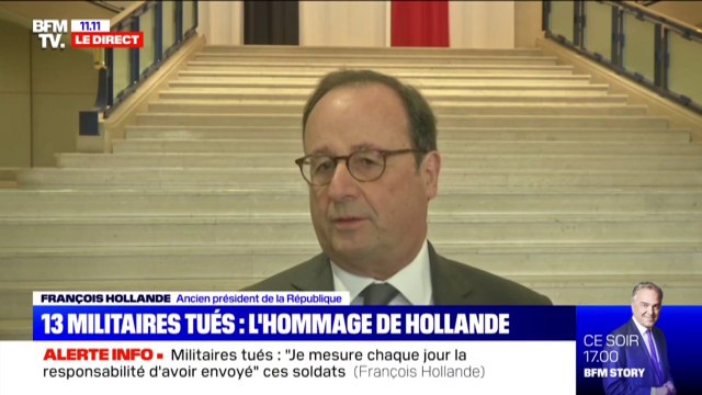 Militaires morts au Mali: La France ne peut pas rester seule dans cette épreuve (François Hollande)