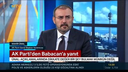 AKP’den Babacan’a ilk yanıt