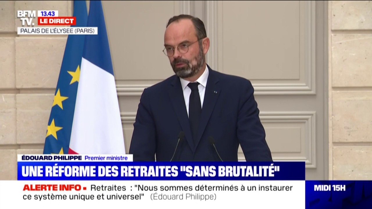 Édouard Philippe sur la réforme des retraites: "Nous savons que nous devrons progressivement travailler plus longtemps"