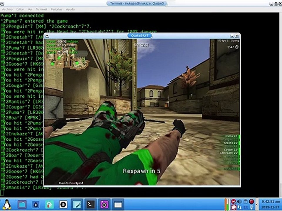 Prueba de Urban Terror (Error ALSA lib pcm)