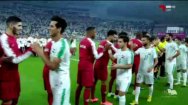 مباراه منتخب العراق ومنتخب قطر في افتتاح بطوله الخليج العربي 24 في 26_11_ 2019 الشوط الاول