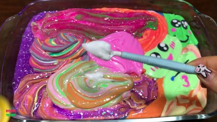 Festival of Colors !! Mixing Random Things Into Slime !! Satisfying Slime Smoothie #788