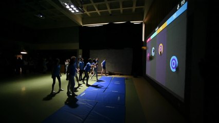 Liège : un écran interactif pour le cours de Gym à l'Athénée de Fragnée