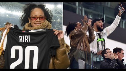 Rihanna is so extra she takes Louis Vuitton football to Champions League match