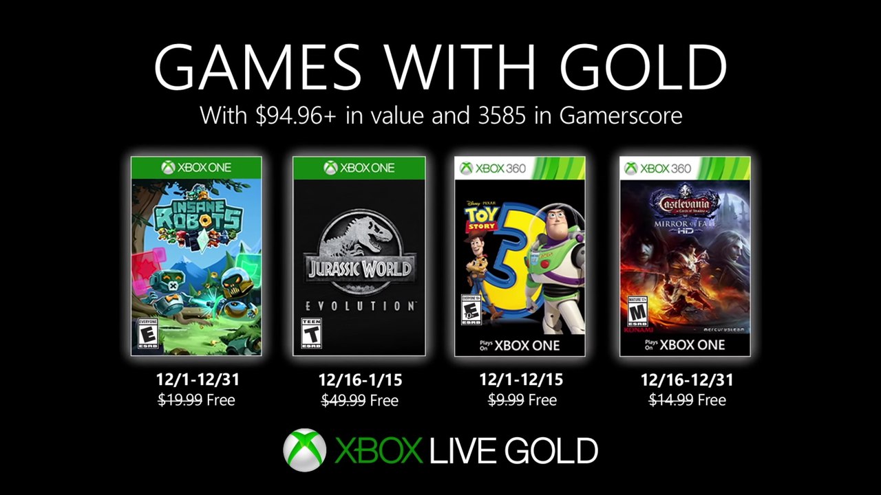 Xbox Games with Gold (December 2019)