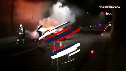 Artvin Cankurtaran Tüneli'nde kaza: 1 ölü, 2 yaralı