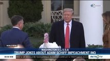 Trump Jokes About Impeachment as He Pardons Turkey