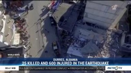Drone Footage Shows Destruction After Albania Earthquake