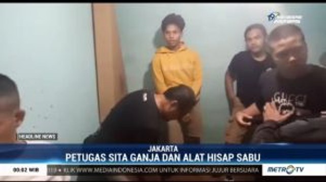 Petugas Tangkap 4 Pengedar Ganja di Komplek Kodam Tanah Kusir