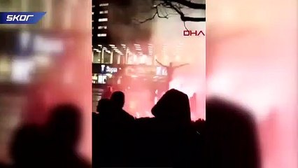 Zlatan Ibrahimovic'in heykelini yaktılar!