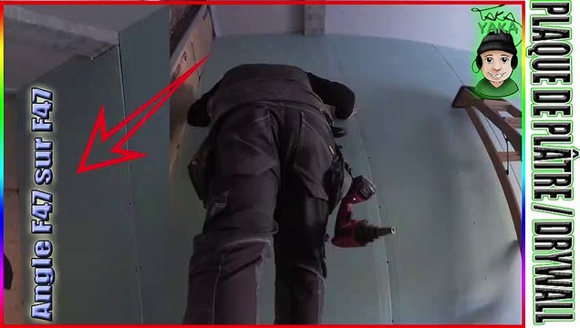 easy click knauf cloison séparative garage instalation drywall placo phonique acoustique double peau ba13 point singuliers angle_1