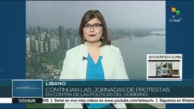 Continúan jornadas de protestas contra políticas del gob. en Líbano