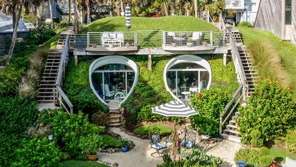 Inside a Sand Dune Converted Into an Oceanfront Home